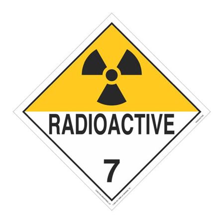 Class 7 - Radioactive Worded Placard
